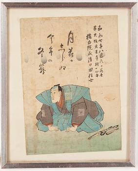 TRÄSNITT, 3 st, bl a Kuniyoshi.