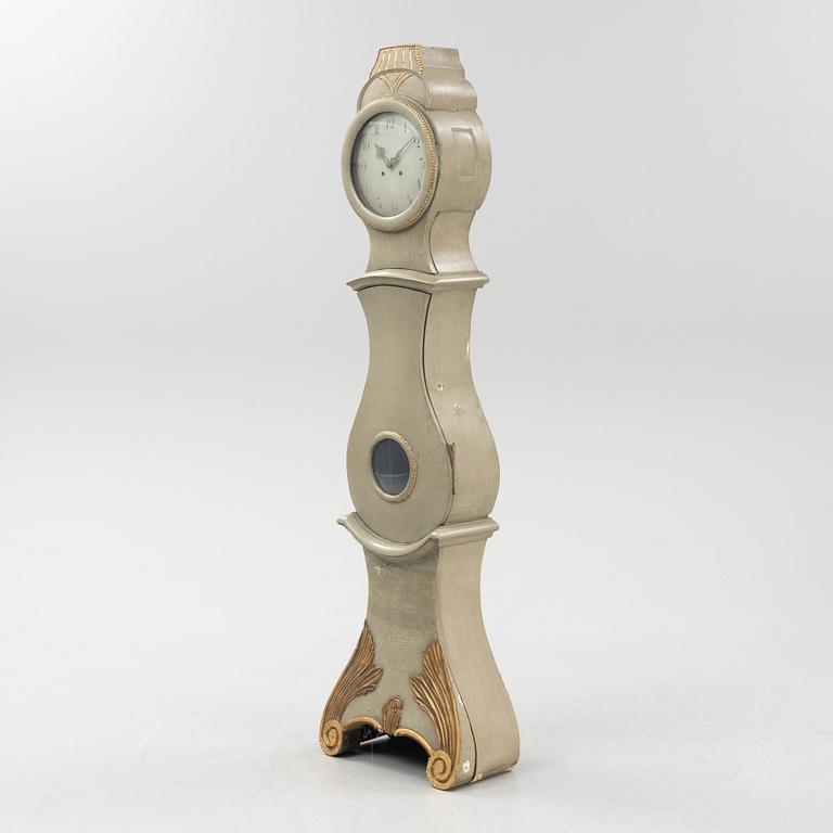 A rococo long case clock, Sweden, second half of the 18th century.
