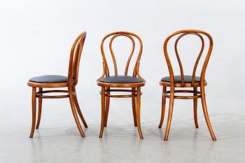 Stolar, 4 st Thonet modell 18 1900-talets första hälft.