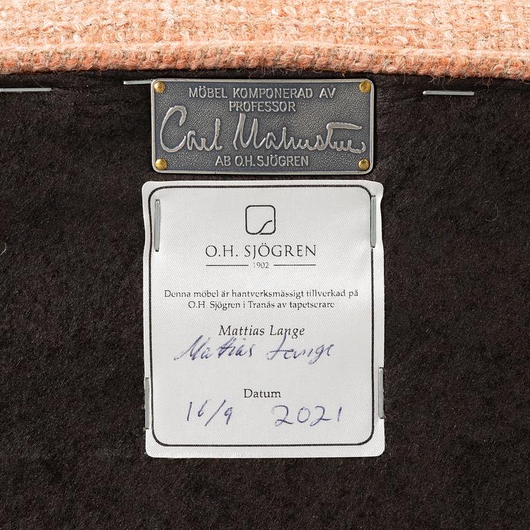 Carl Malmsten, Fåtölj, ”Häggbom”, O.H.Sjögren, Tranås 2021.