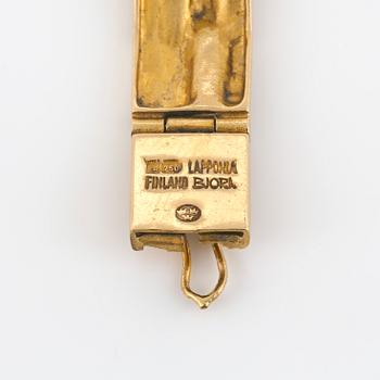 ARMBAND, 18K guld, Björn Weckström, Lapponia, Finland. Vikt 30,40 g.