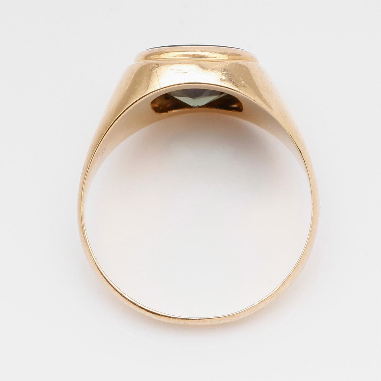 KLACKRING, 18K guld, K&EC, Göteborg 1966. Total vikt ca 6,5 g.