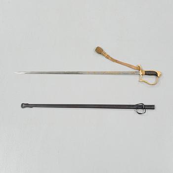 A sword for an officer at the swedish infantry, m/1899.