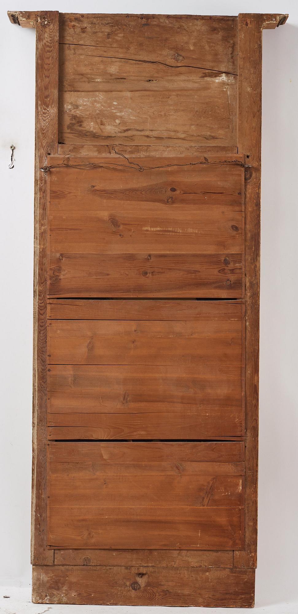 An Empire mirror with console table, attributed to N Frisk (Stockholm 1805-24).