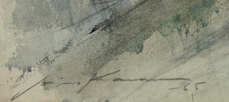 AIMO KANERVA, akvarell, sign. och dat. -65.