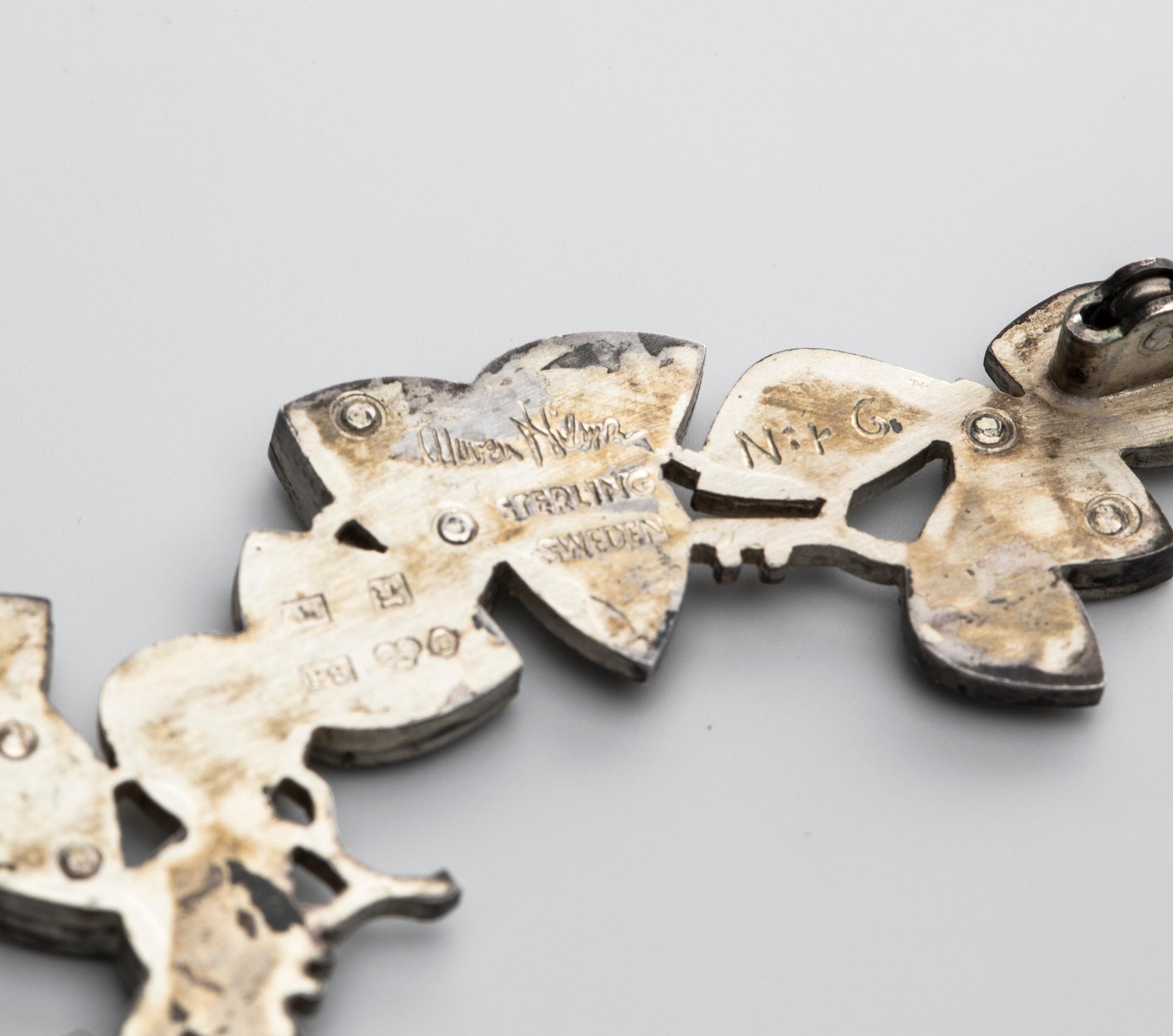 BROSCH, Wiwen Nilsson, Lund 1965, nr 6, sterling silver vikt ca 10 g.