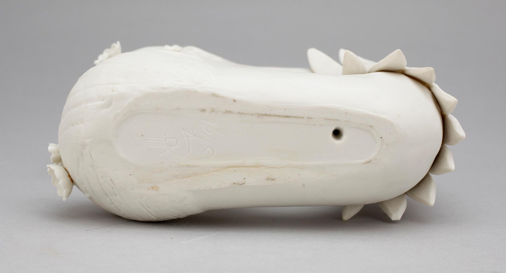 SKULPTUR, parian, Stig Lindberg, Gustavsberg, sign.