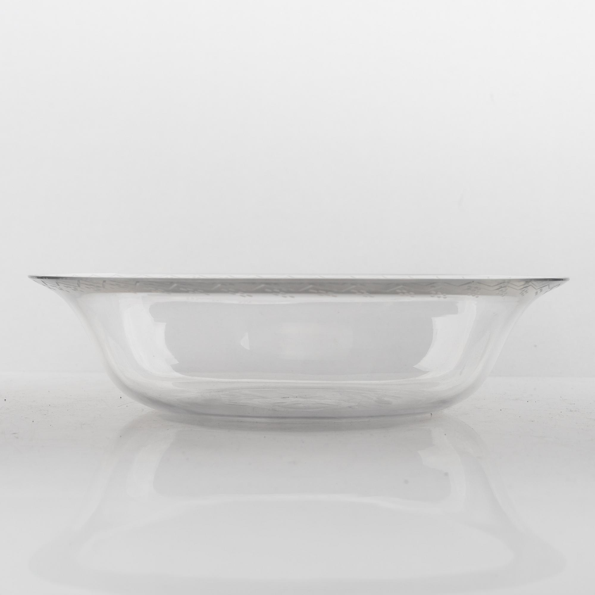 Edward Hald, skål, glas, modell 379, Orrefors.