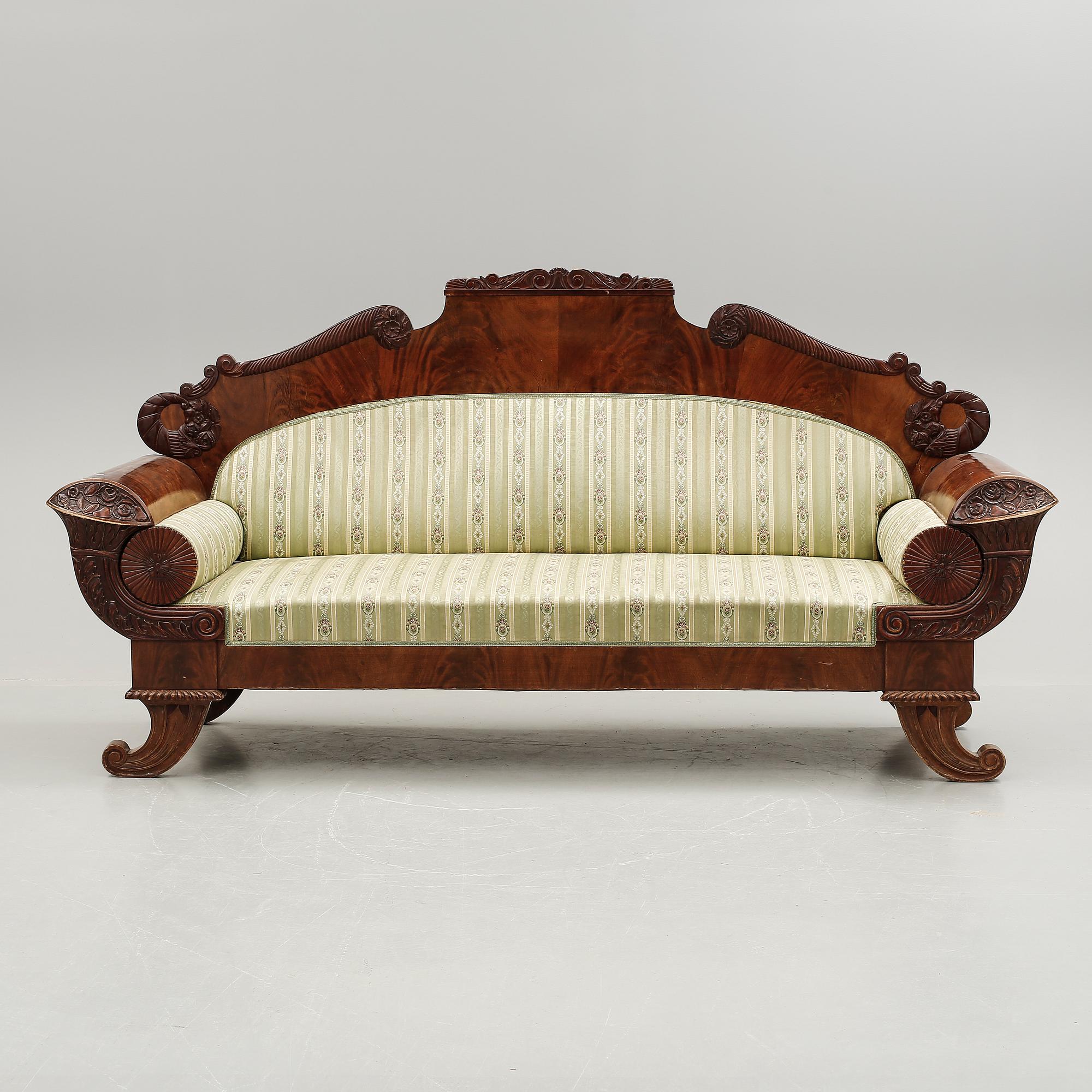 SOFFA, empirestil, sannolikt Baltikum, 1800-talets andra hälft/slut.