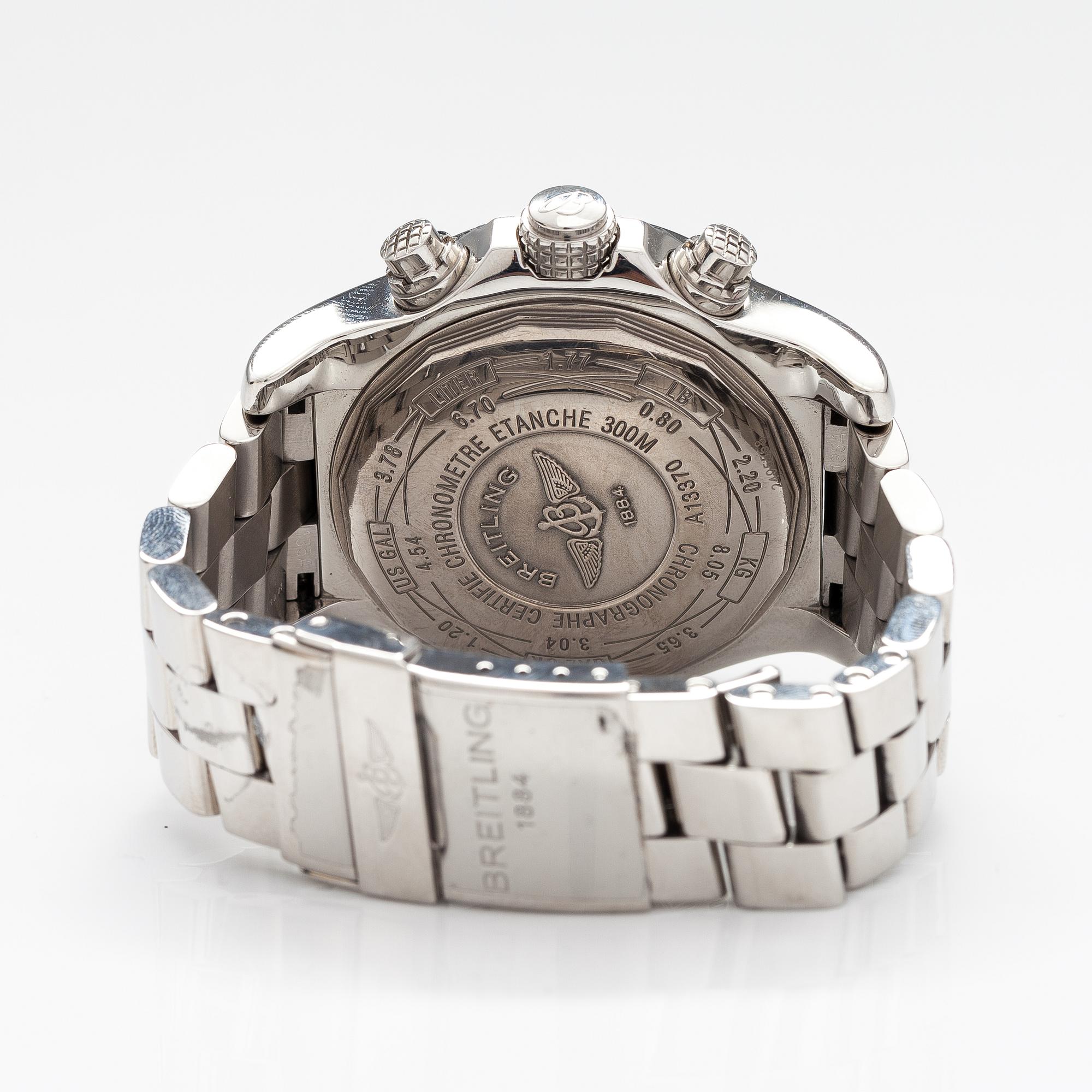 BREITLING, Super Avenger, chronograph, rannekello, 48,5 mm.