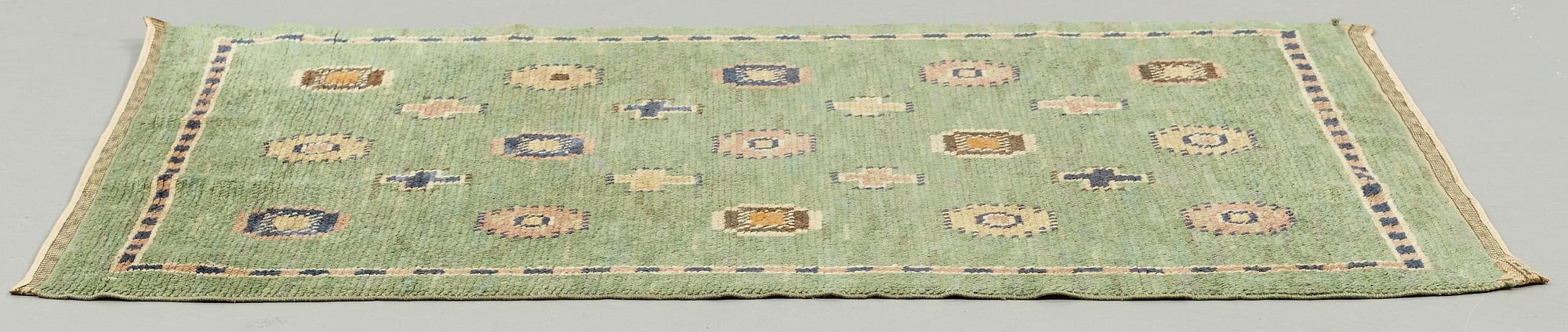 Märta Måås-Fjetterström, A CARPET, "Älgö", knotted pile, ca 127,5 x 95,5 cm, signed MMF.