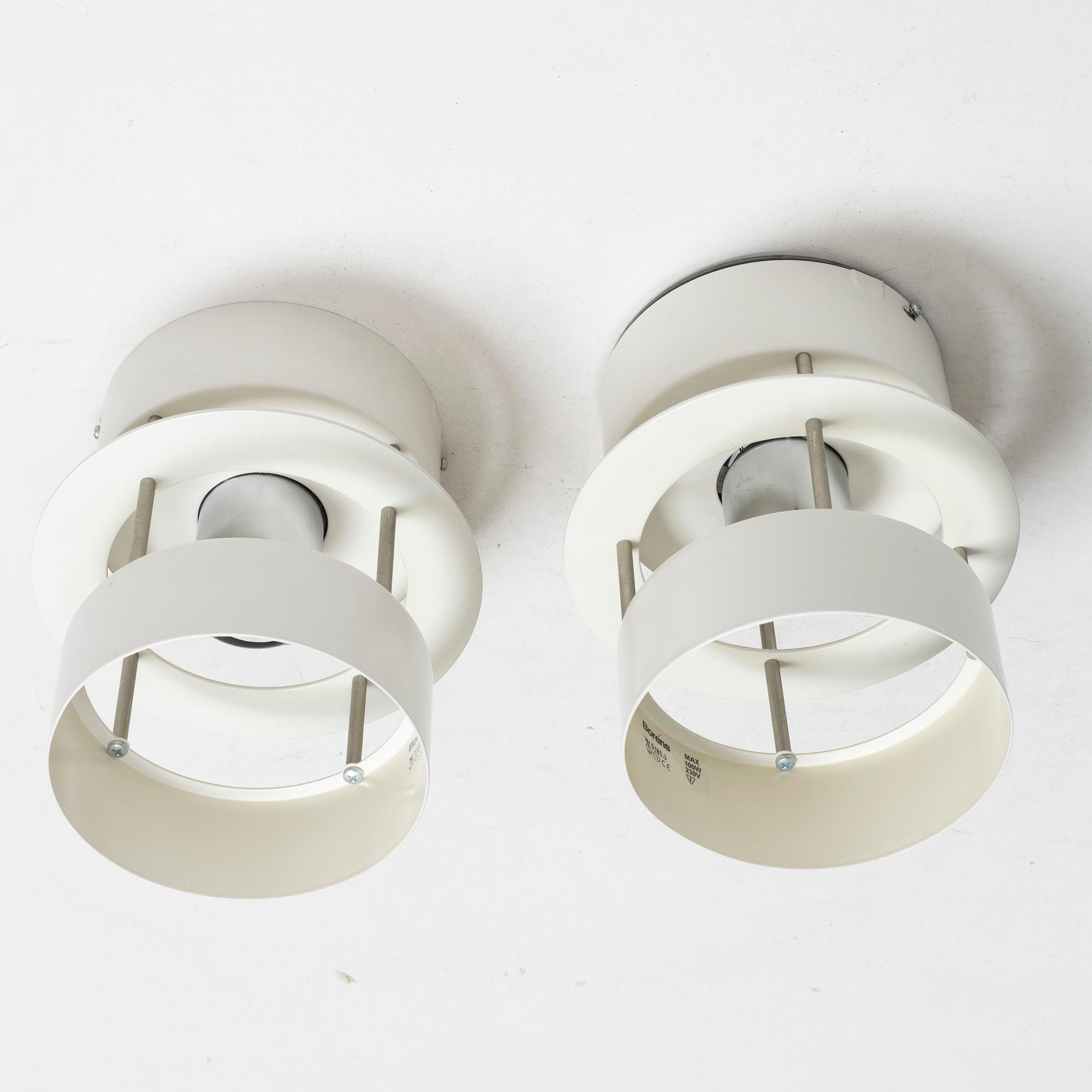 Four ceiling lamps, model 5185, Boréns, end of the 20th century.