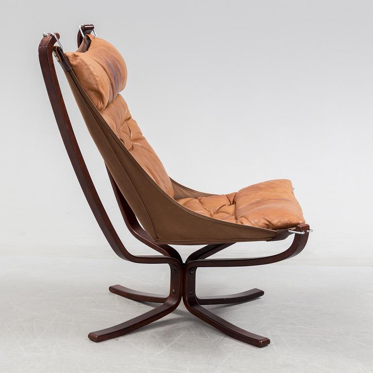 SIGURD RESSEL, fåtölj "Falcon", Vatne Möbler Norge, 1970-tal.