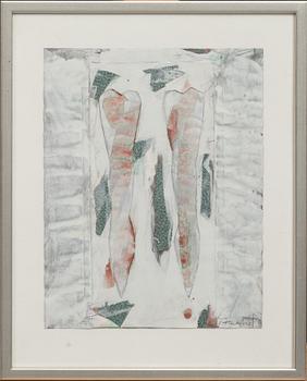 PETER HAHNE, collage/blandteknik, signerad.