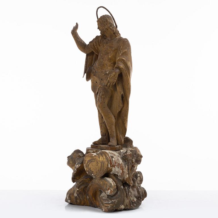 Kyrkoskulptur, sydeuropa, troligtvis 1700-tal.