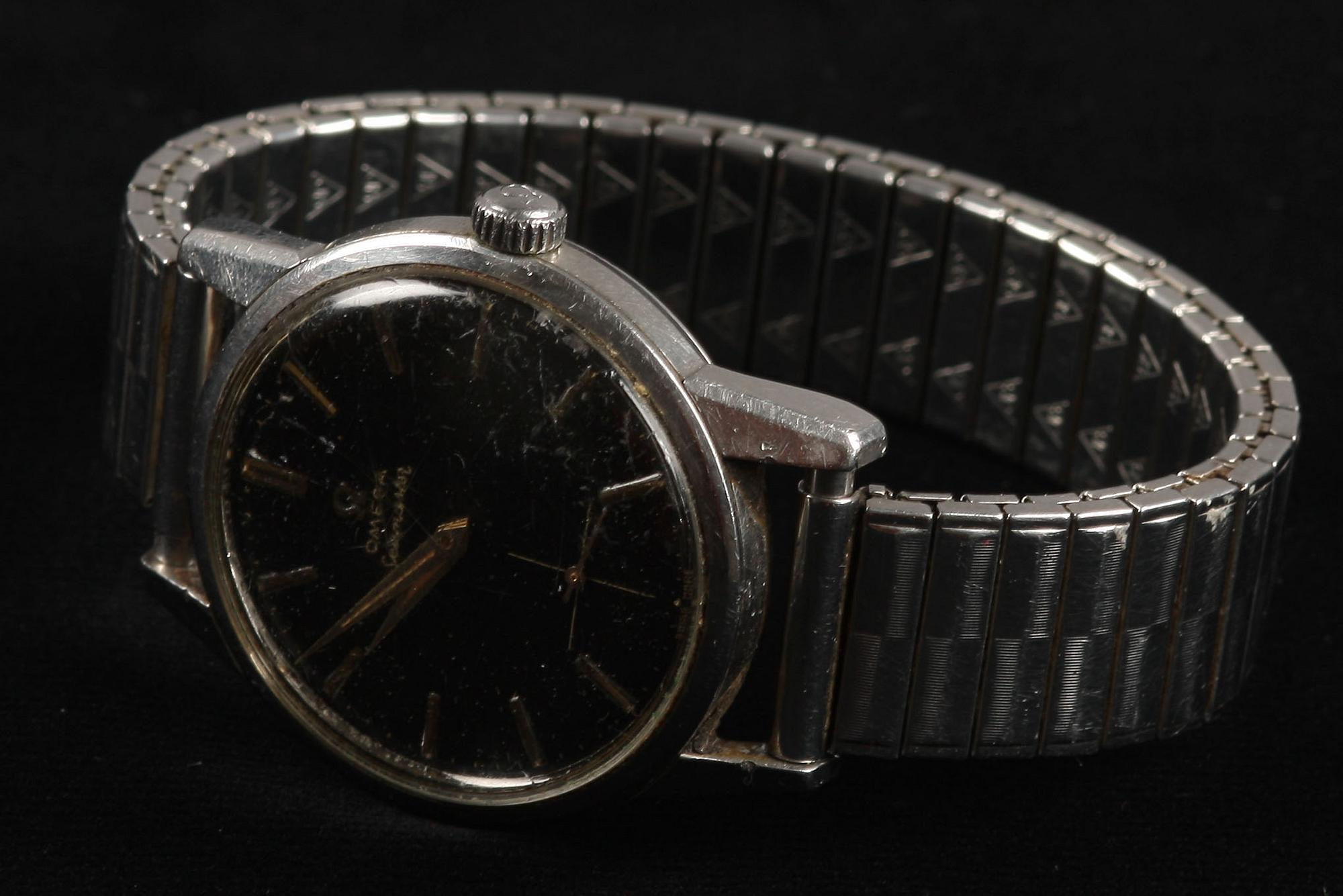 HERRARMBANDSUR, stål, Omega Seamaster,