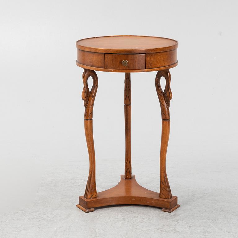 A Selva Empire style mahogany bedside table, Italy.