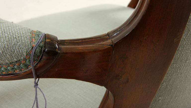 KARMSTOLAR, ett par, Louis XV, Frankrike, 1700-tal.