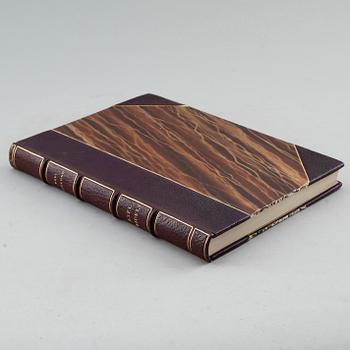 AXEL FRIDELL, etsning i bok, signerad och daterad i plåten. Bok "Axel Fridell, ett konstnärsliv" av Karl Asplund.
