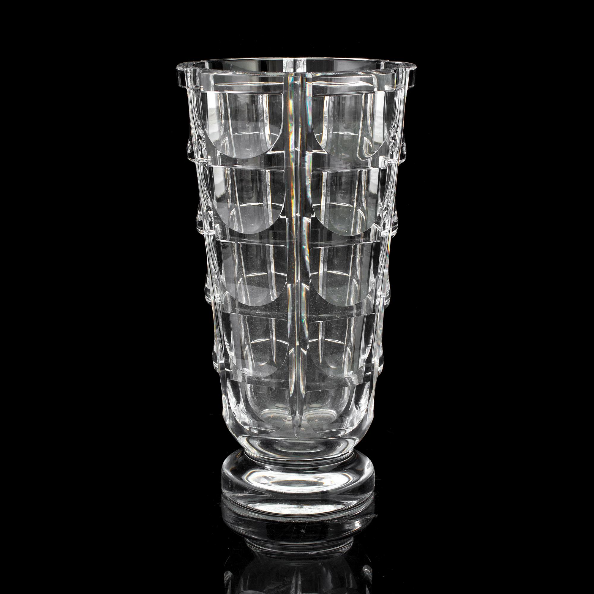 SIMON GATE, VAS, glas, "Tusen fönster", Orrefors, modellen formgiven 1934.