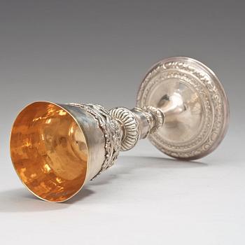 KALK, ostämplad, troligen Spanien 1600-talets förra hälft.