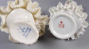 PARTI PORSLIN, 6 delar, bla Dresden.