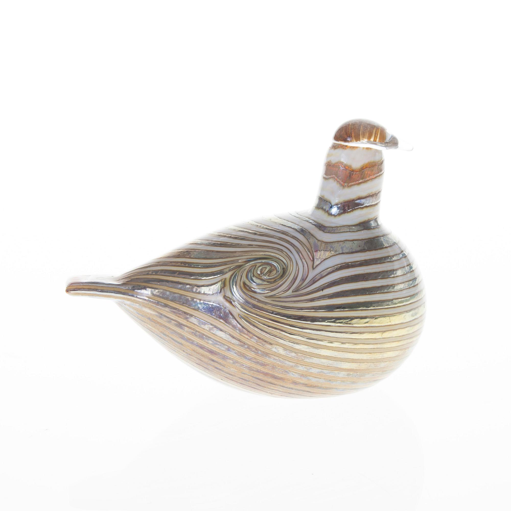 FIGURIN, glas, signerad Oiva Toikka, Nuutajärvi Notsjö.