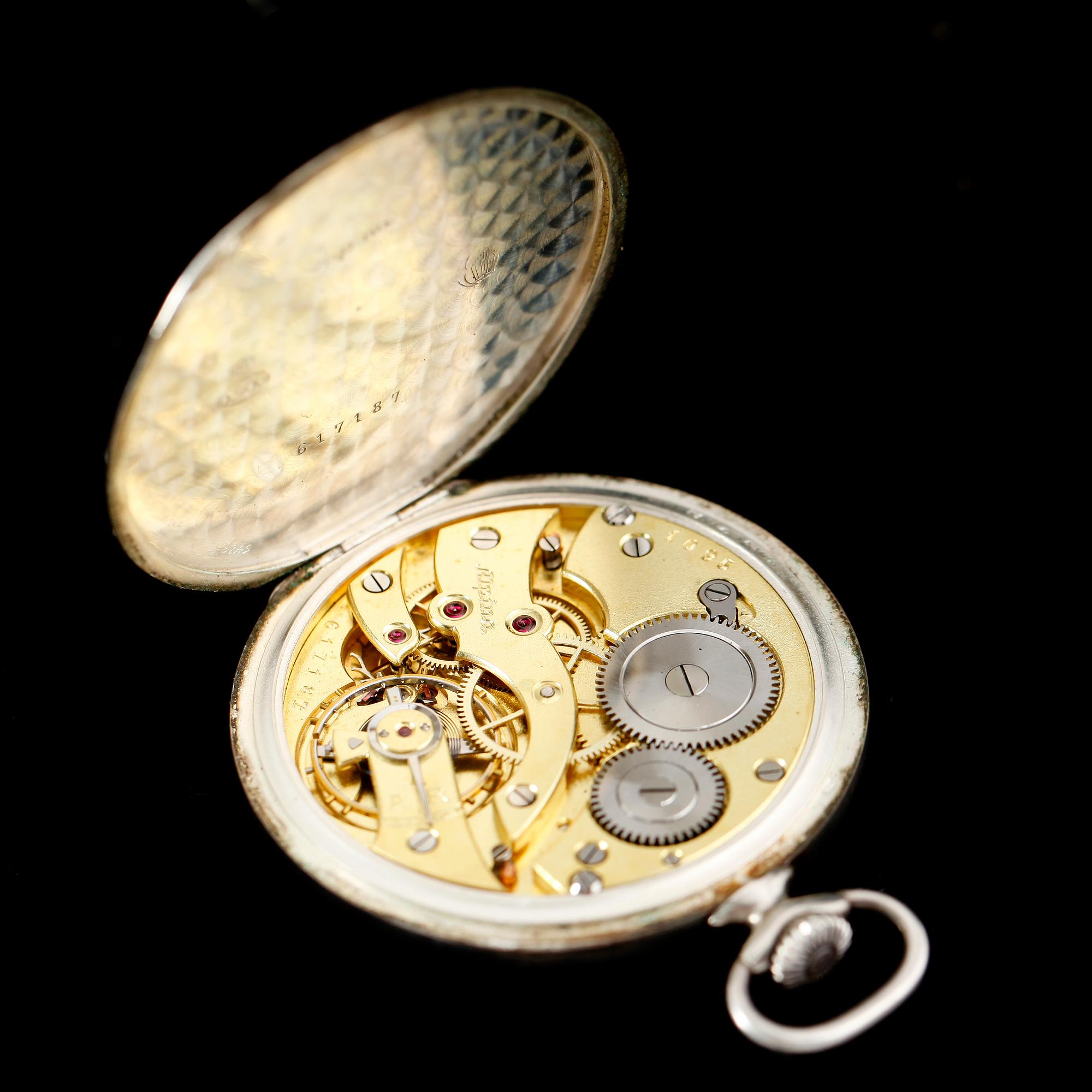 FICKUR, sk smokingur, silver, Alpina, 1930-tal.