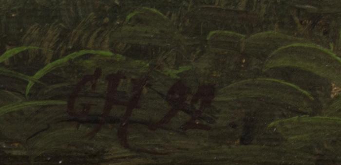 UNKNOWN ARTIST, oil on canvas, signed CH- 99.