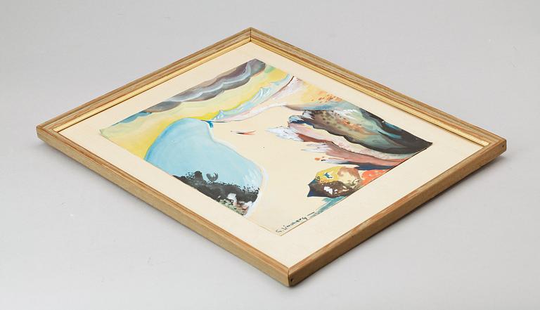 STIG LINDBERG, tillskriven, akvarell, sign.