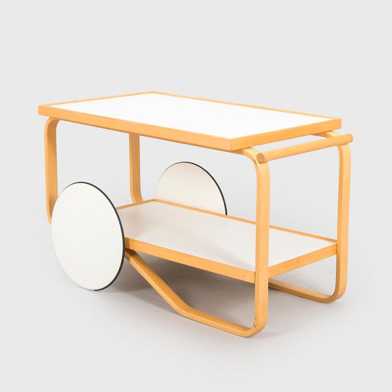 Alvar Aalto, a 1970s '901' tea trolley for Artek.