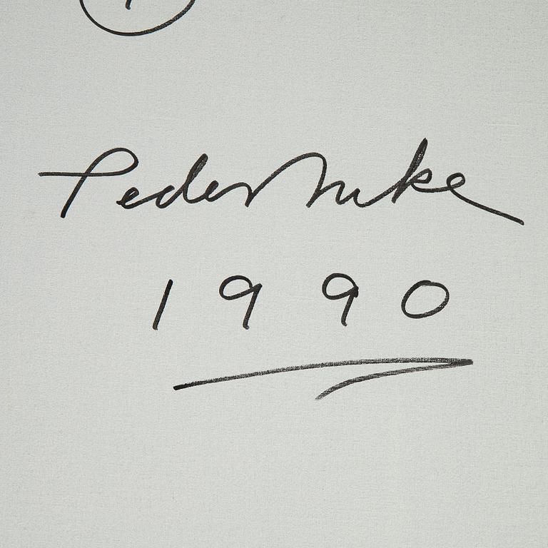 Peder Duke, Polyptyk, oil on canvas/panel, 8 parts, signed and dated 1990 verso.