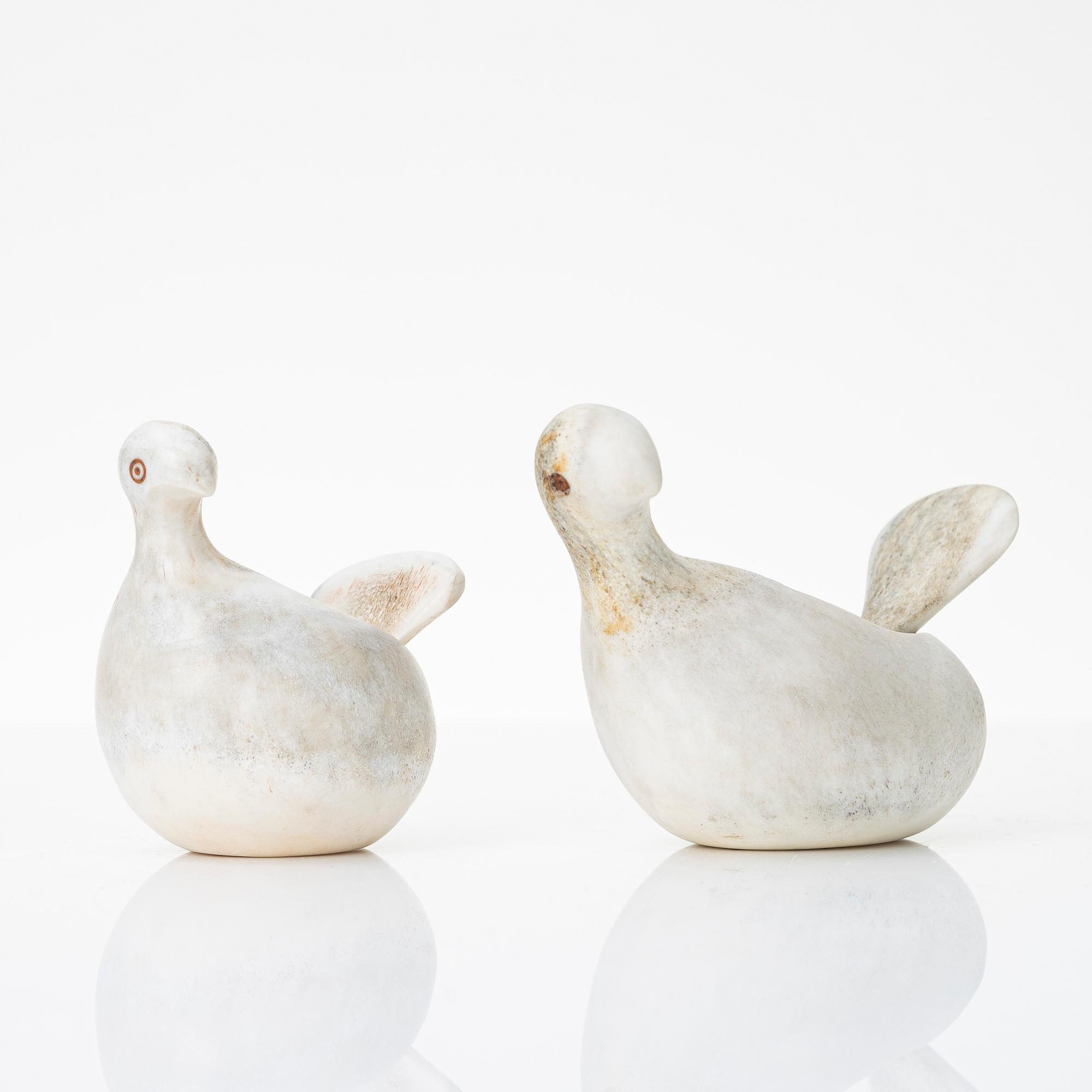 Lars Pirak, A pair of salt cellars, signed.