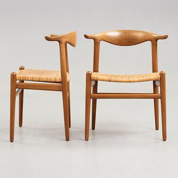 Hans J. Wegner, A set of six Hans J. Wegner 'cowhorn'chairs' 'JH-505, executed by cabinetmaker Johannes Hansen, Denmark 1950-60.