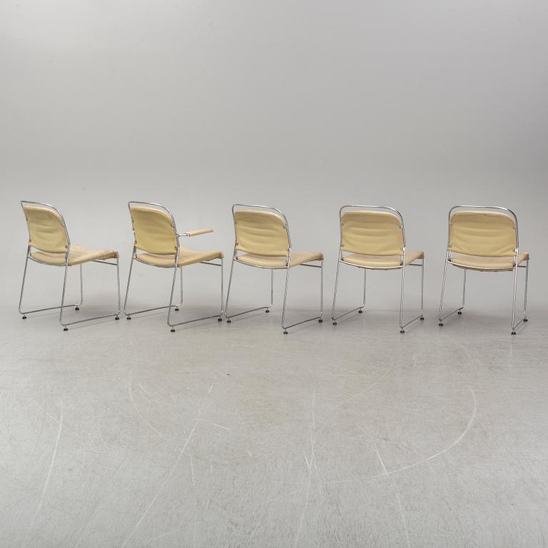 KENNETH BERGENBLAD, five chairs, Dux, second half of the 20th century.