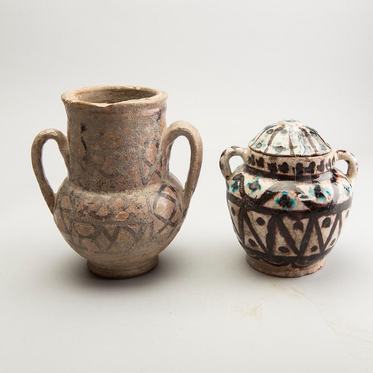 Two persian jars, Historismus, presumably 19th Century.