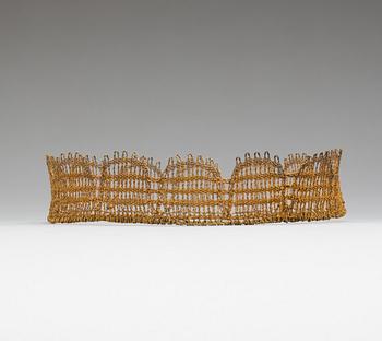 BRUDKRONA, förgylld metalltråd, 1900-talets mitt.