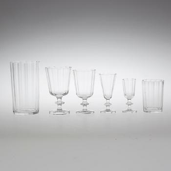 GLASSERVIS, 94 delar. "Karlberg", Elis Bergh, Kosta.