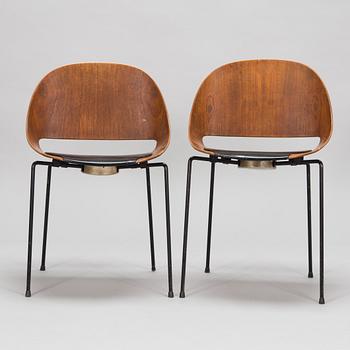 Leon Stynen, after, a pair of 1950s 'Combi' chairs manufactured by Sope Sopenkorpi Finland.