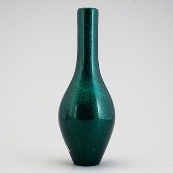 A green Galliano Ferro Murano glass vase.