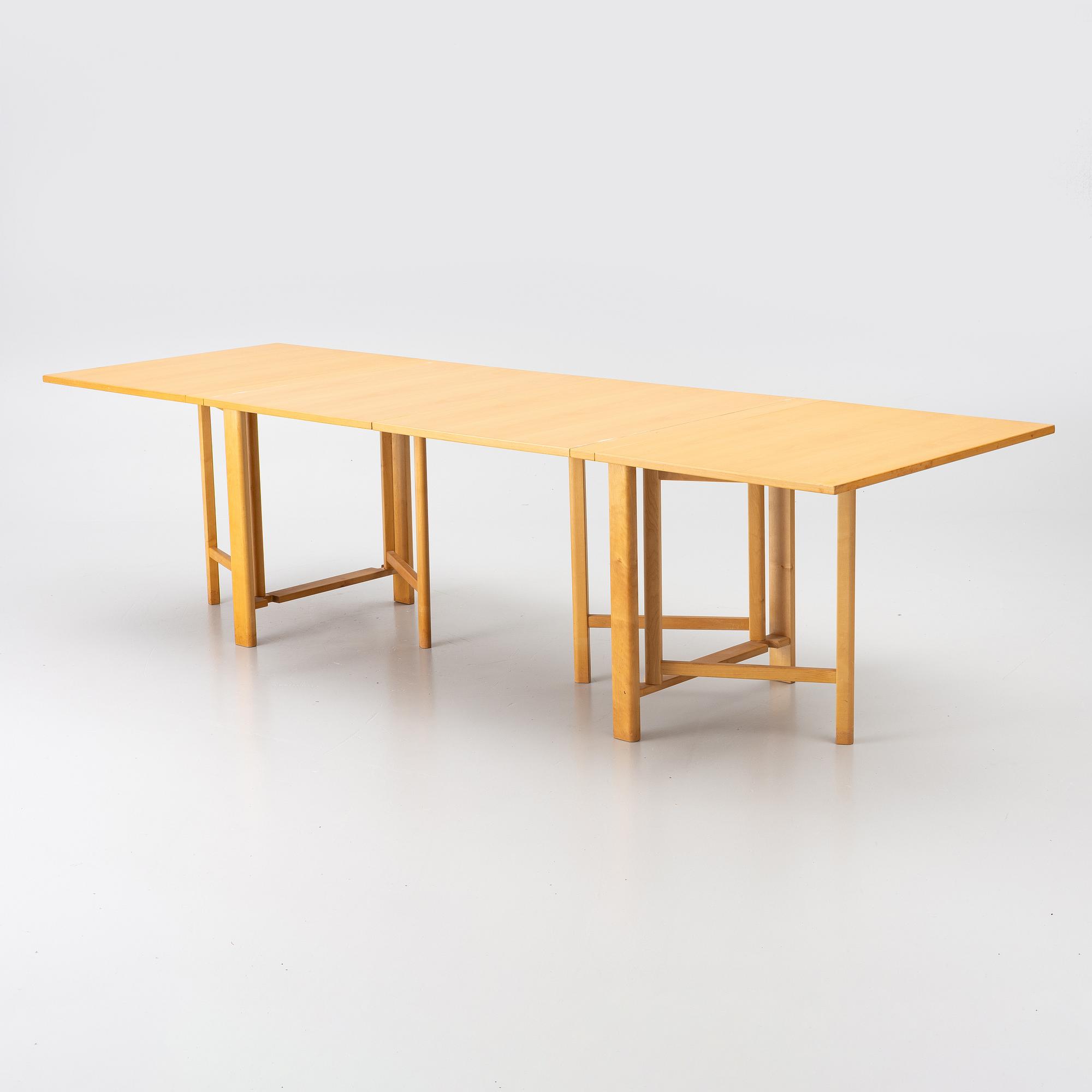 Bruno Mathsson, “Maria Flap” drop-leaf table, Mathsson International.