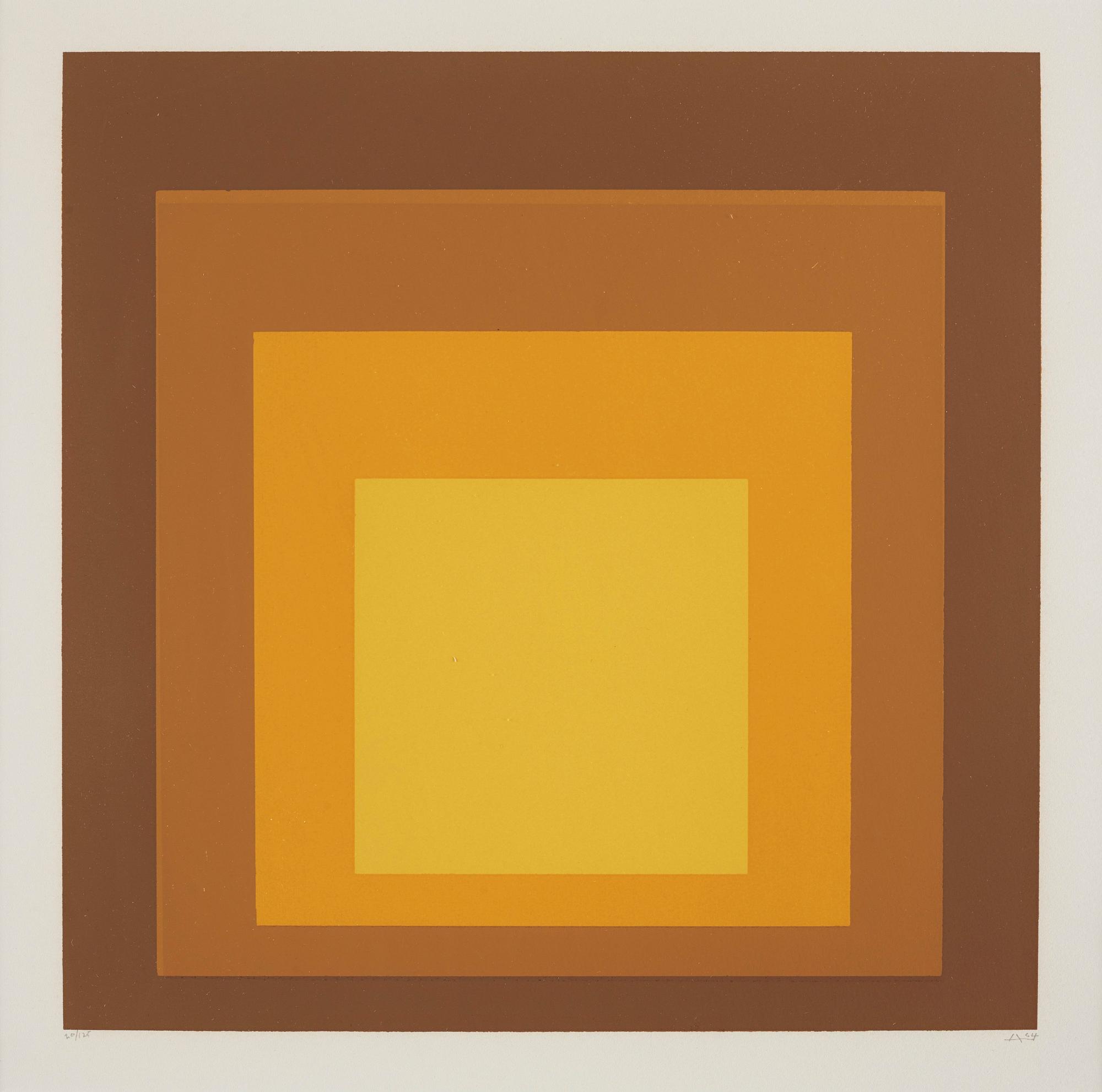 Josef Albers, Untitled, from: "Hommage auc carré".