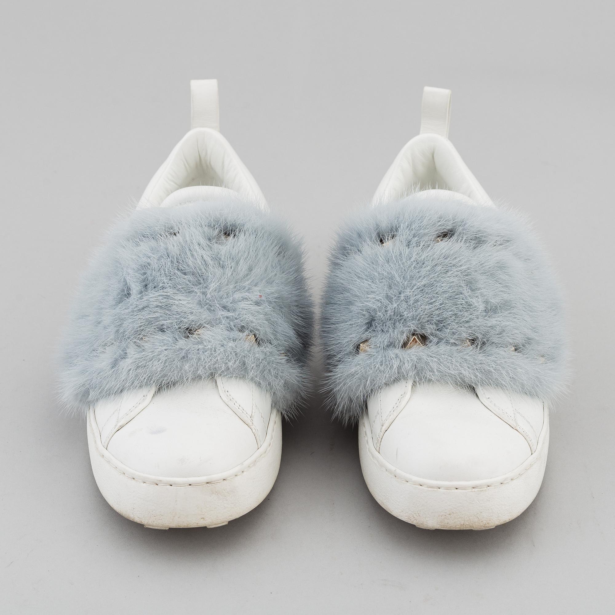 VALENTINO Mink fur sneakers