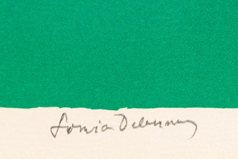 Sonia Delaunay, color lithograph, signed and numbered E.A.