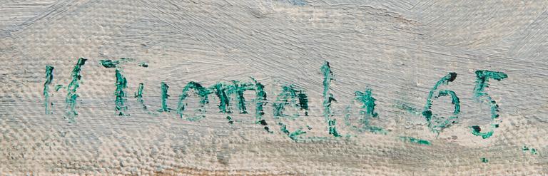 HEIKKI TUOMELA, öljy kankaalle, signeerattu ja päivätty -65.