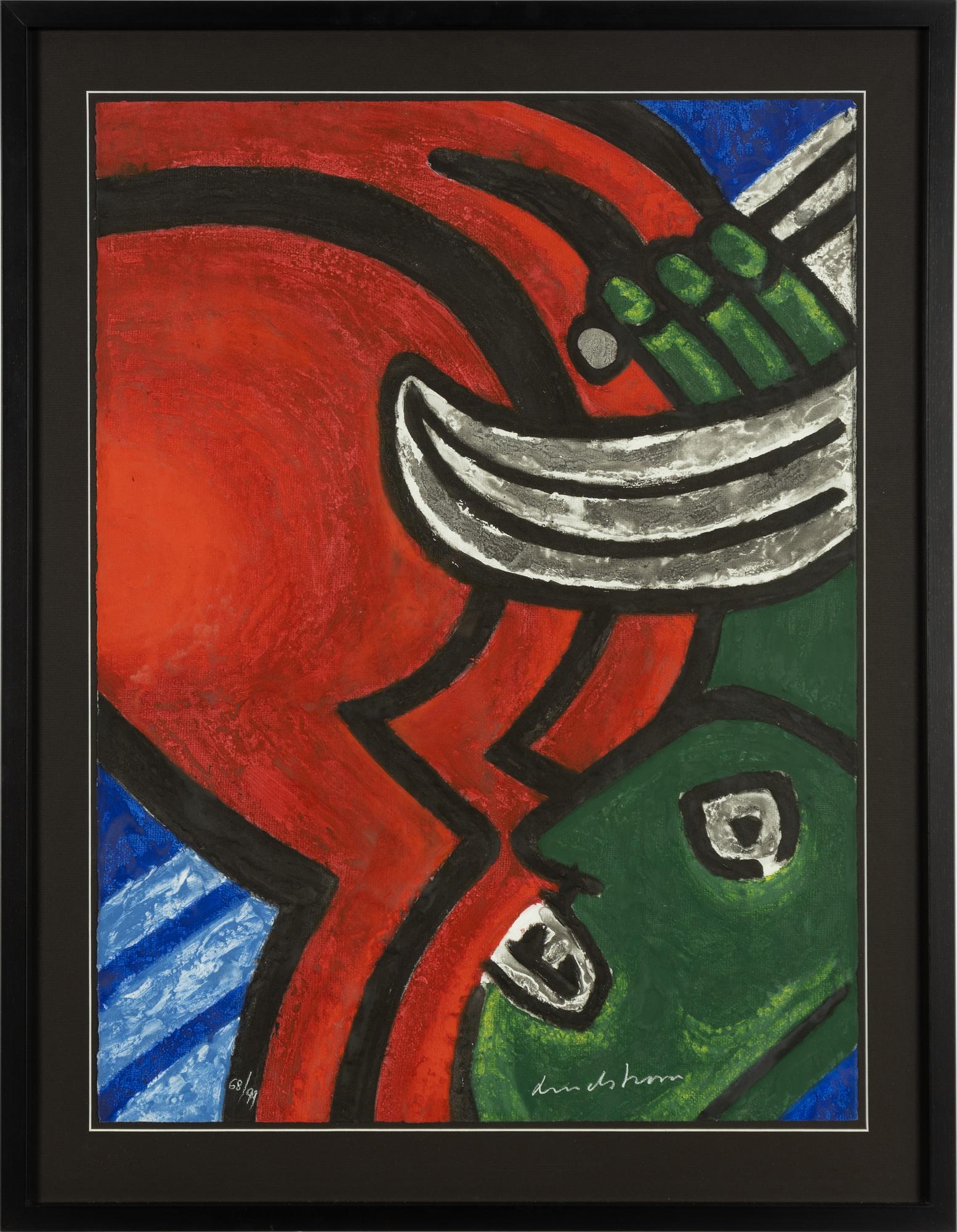 Bengt Lindström, Composition with Green Face.