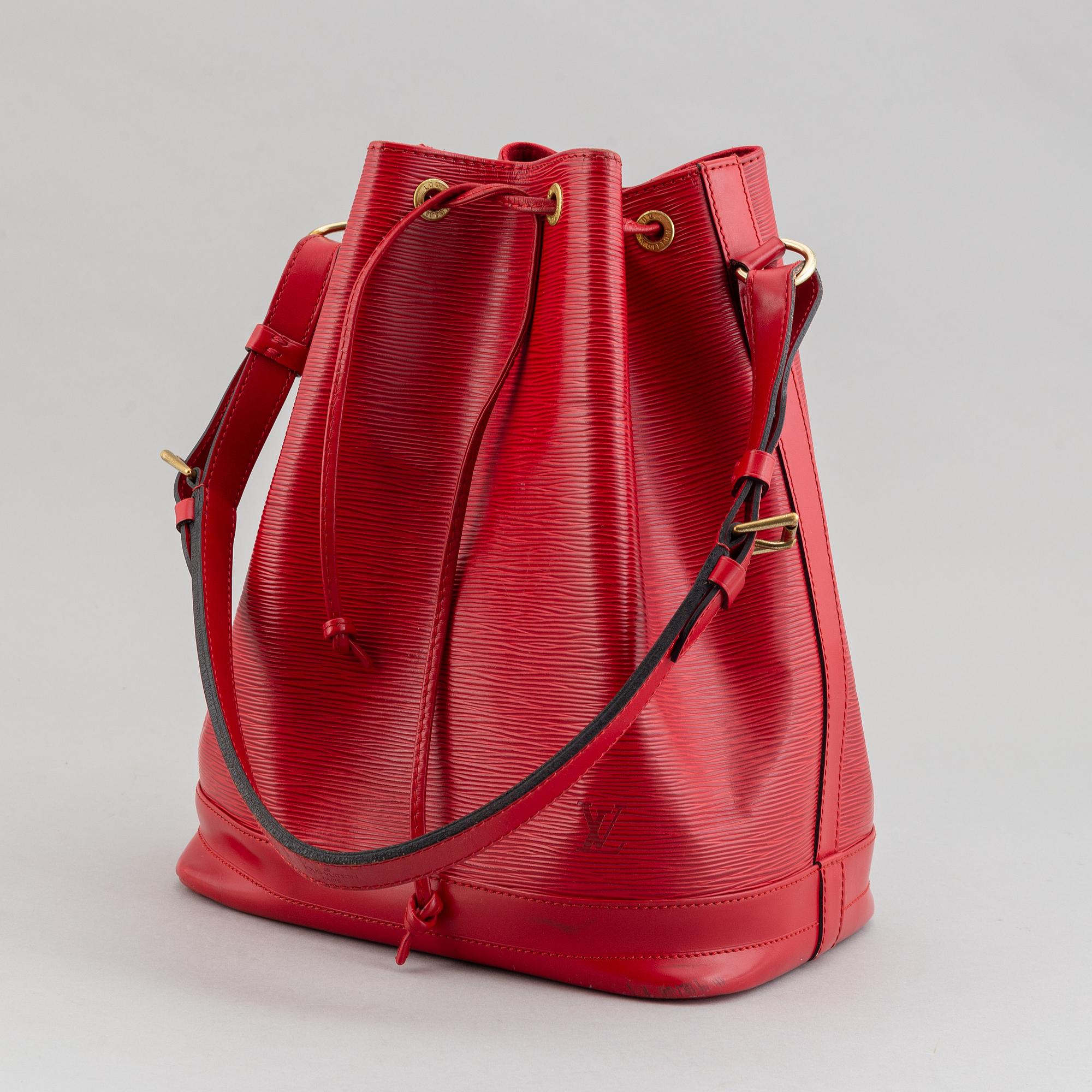 Louis Vuitton, a red Epi 'Noé' handbag, 1995.
