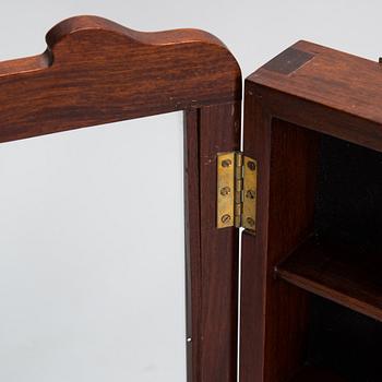 A Chinese 20th century hardwood wall cabinet.