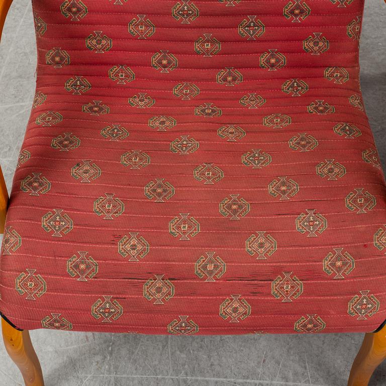 MARKKU PAKKANEN, fåtöljer, ett par, "Harlekiini", Asko, Finland, sent 1900-tal.