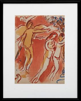 MARC CHAGALL, colour lithographe, unsigned, from Verve vol X no 37-38 1960.